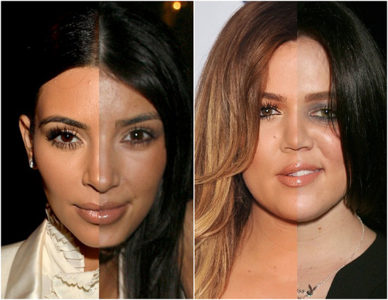 Mudança no rosto das Kardashians Mudança no rosto das Kardashians